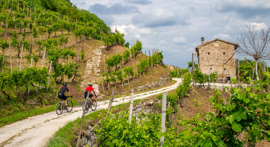 Il trevigiano è ideale per itinerari in gravel nelle aree di campagna (immagine Outdooractive)