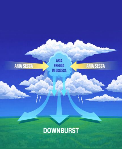 fenomeni meteo estremi, downburst