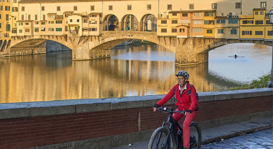 Ponte Vecchio sullo sfondo, un "unicum" non solo in Italia (foto Moser/Getty Images)