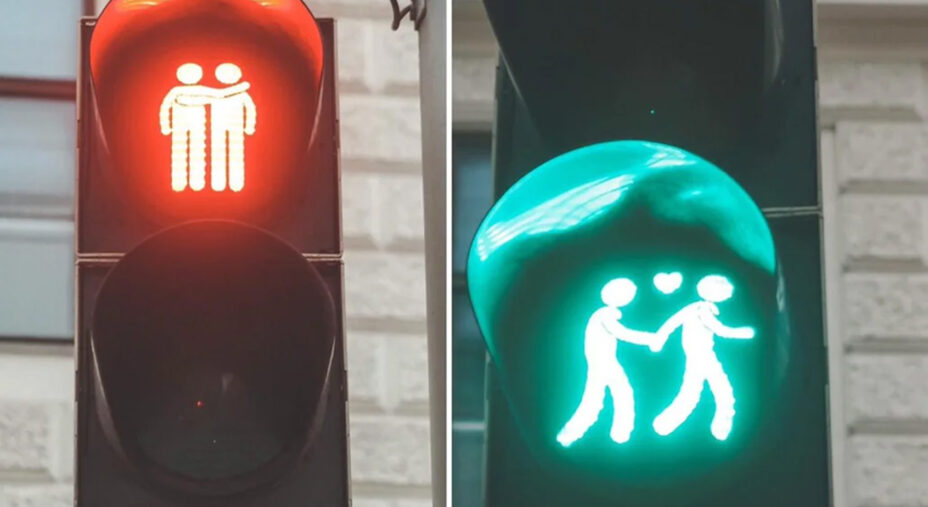 I curiosissimi semafori dell'amore che si possono trovare girando per la capitale austriaca