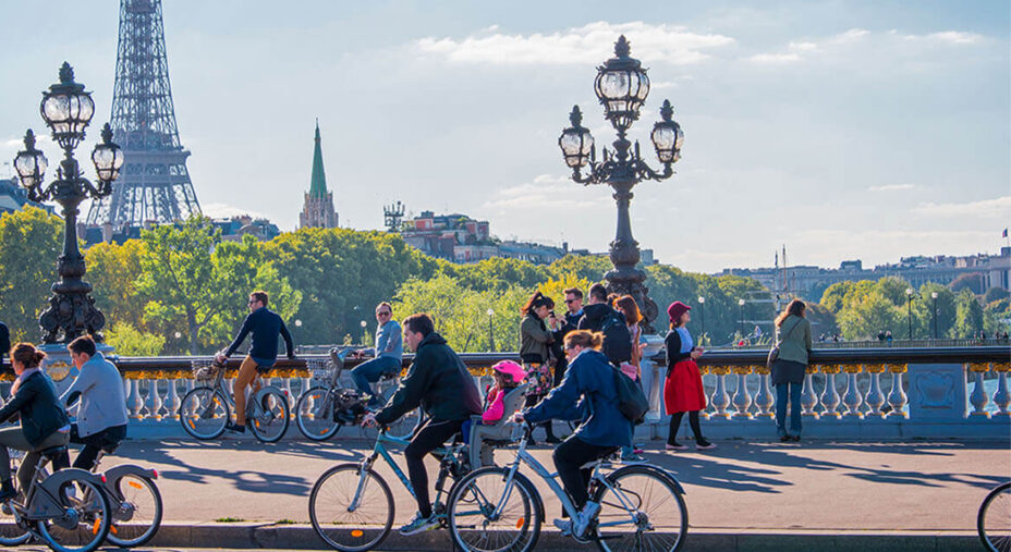 Parigi, sede di Copenhagenize, si sta fortemente indirizzando verso la mobilità sostenibile
