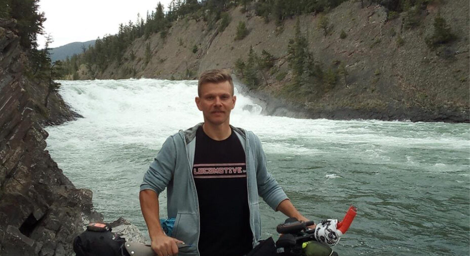 Stefano Romualdi, due volte protagonista al Tour Divide, oggi nello staff dell'Italy Divide