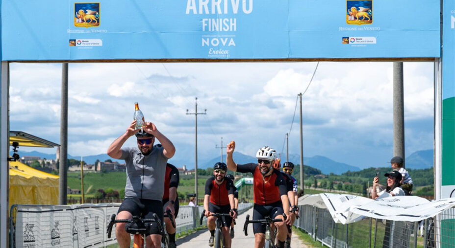 L'arrivo della The Hills Gravel Race, tappa italiana del circuito in scena il prossimo 28 marzo a Susegana (TV)