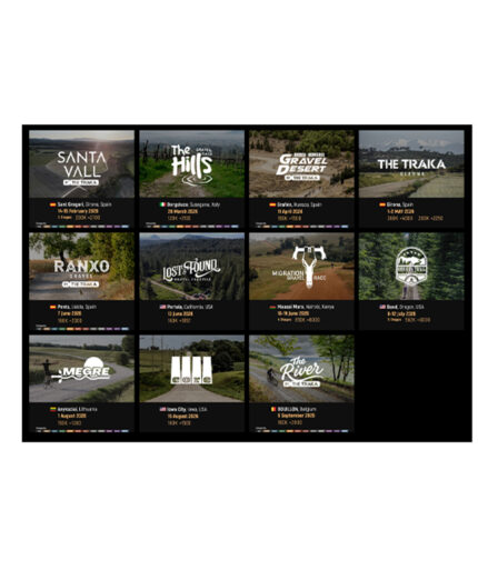 Le 11 tappe del Gravel Earth Series, che partono questo weekend per concludersi a settembre