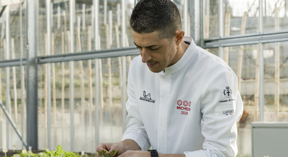 Michelangelo Mammoliti, 40enne di Giaveno (TO), cresciuto alla scuola di Gualtieri Marchesi, ora ha 3 stelle Michelin