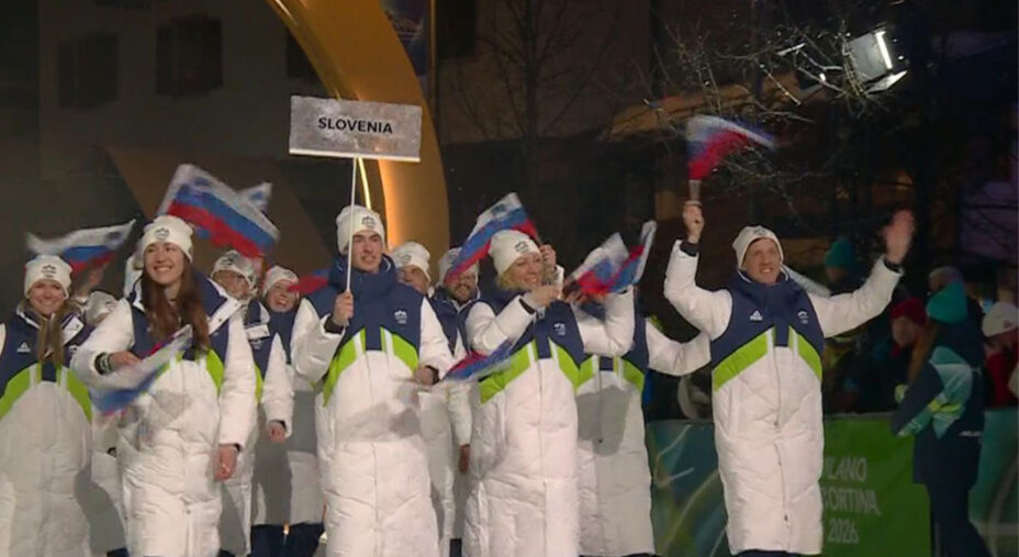 La delegazione slovena alle Olimpiadi di Milano-Cortina 2026, dove vanta un oro e un argento
