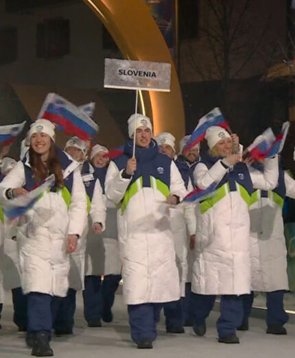 La delegazione slovena alle Olimpiadi di Milano-Cortina 2026, dove vanta un oro e un argento