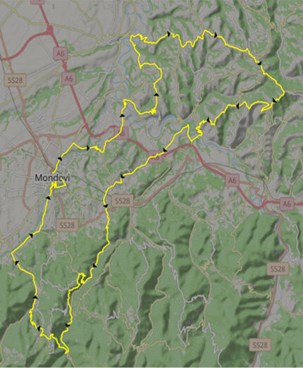 Etape Mondovì ricalca il percorso della Gran Fondo Alpi del Mare, fra Monregalese e Alta Langa