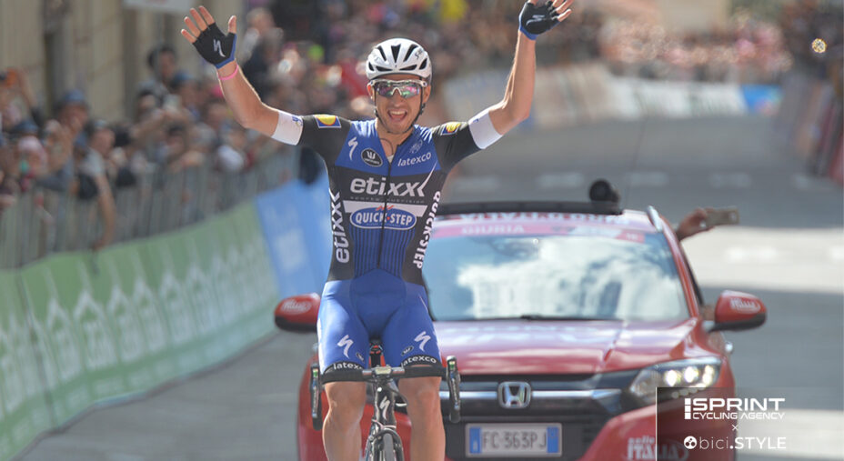Gianluca Brambilla vincitore ad Arezzo svettando sull'Alpe di Poti, era il Giro d'Italia del 2016