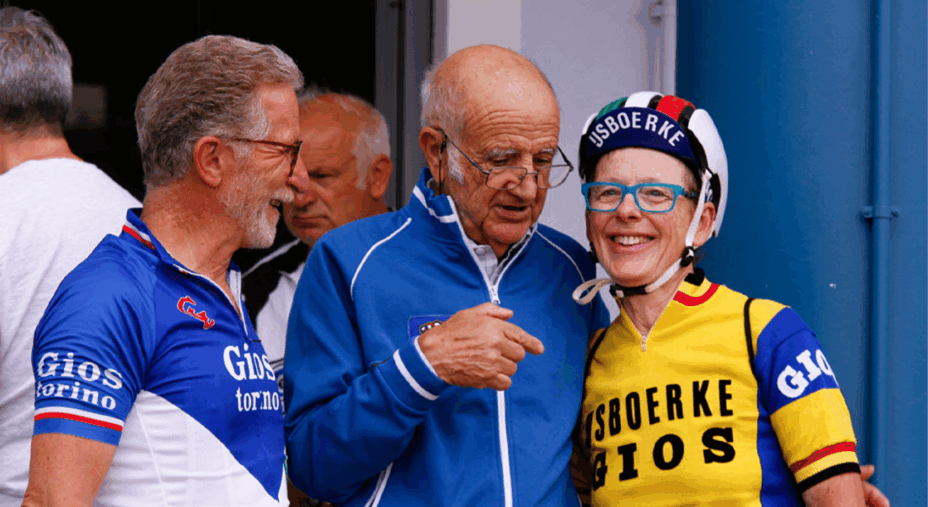 Gios Torino, raduno Gios 2025, al centro Aldo Gios