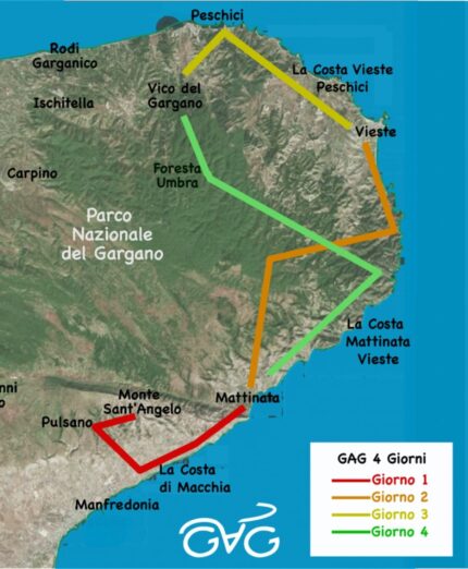GAG Giro ad Anello del Gargano, Puglia, Mooveng