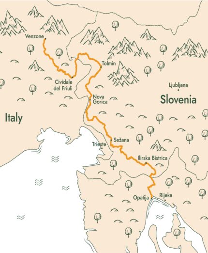 Alpina Mediterranean Cycle Route Italia Slovenia Croazia