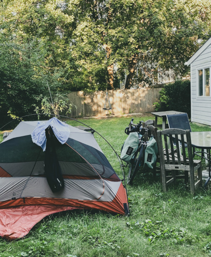 Giulia Baroncini tenda