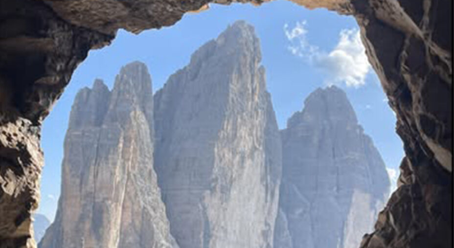 Lo spettacolare impatto scenico delle Tre Cime di Lavaredo