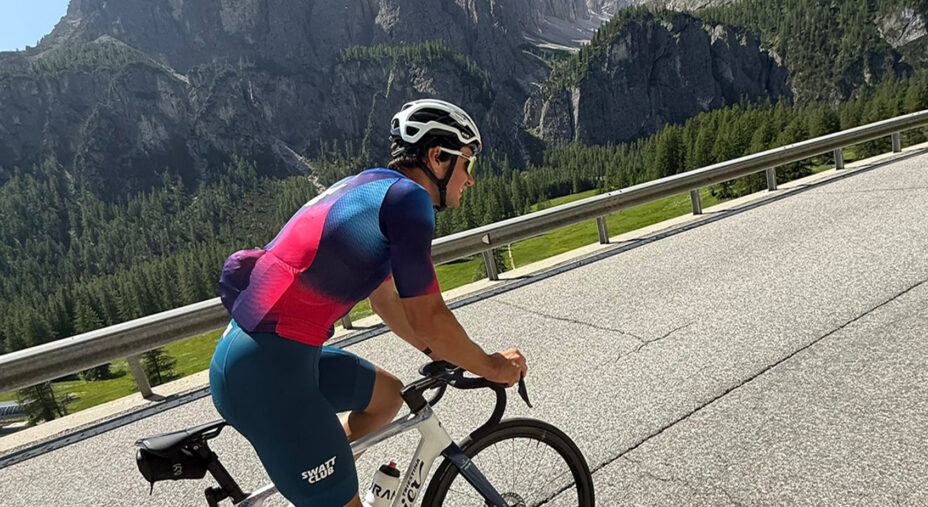 Il "suo" Trentino è la meta privilegiata per le sue uscite in bici, in MTB d'estate, su strada a primavera