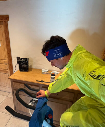 Per Giacomel come per altri biathleti la bici è un elemento fondamentale nella preparazione