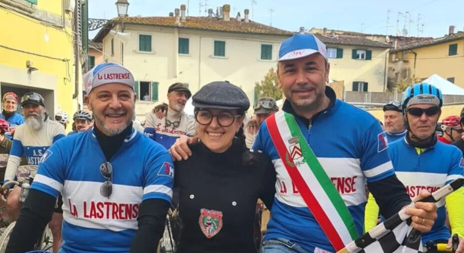 Michela Girardengo alla partenza de La Lastrense, prima tappa della challenge