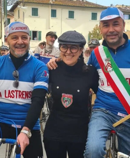 Michela Girardengo alla partenza de La Lastrense, prima tappa della challenge