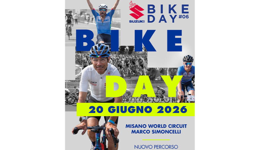 Le iscrizioni per il Suzuki Bike Day sono già aperte. Al via tanti campioni dello sport italiano