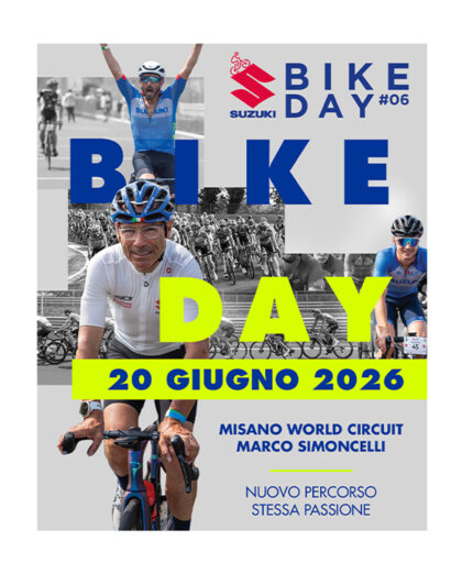 Le iscrizioni per il Suzuki Bike Day sono già aperte. Al via tanti campioni dello sport italiano