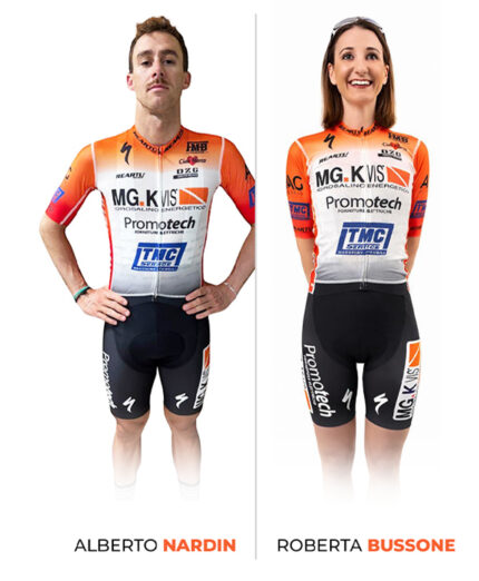 Alberto Nardin e Roberta Bussone, leader della MG.K Vis Promotech con Re Artù come partner