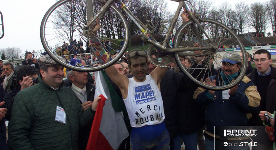 Nel 2001, Ballerini salutò così la Parigi-Roubaix, vinta nel 1995 e nel 1998