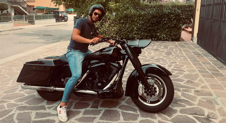 Prima della bici, il ricordo più vivo di Matteo Ballerini è stata la Halrley Davidson di suo padre
