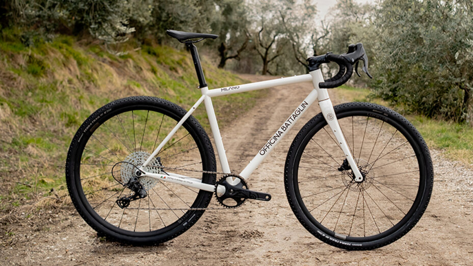 Officina Battaglin Milano, gravel accessibile, un'opera d'arte in acciaio