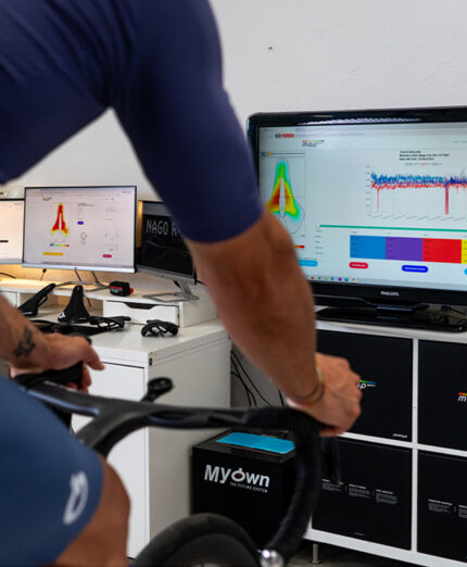 I grafici evidenziano i punti di pressione di cui il bike fitter prende nota