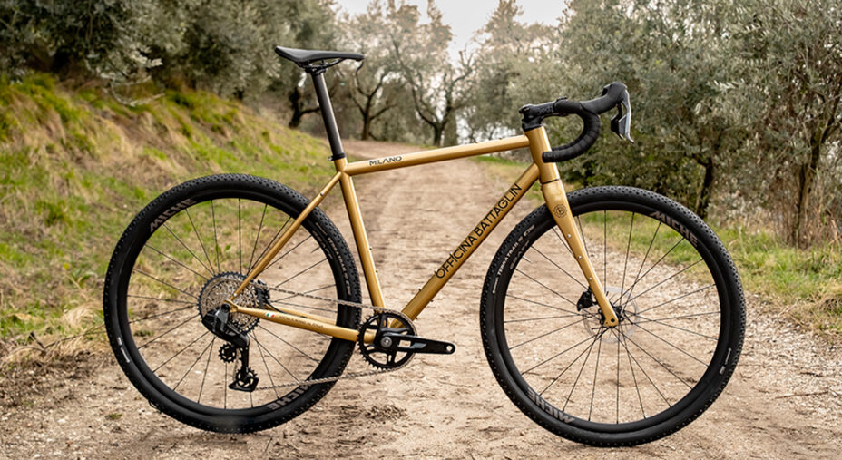 Officina Battaglin Milano, gravel accessibile, un'opera d'arte in acciaio