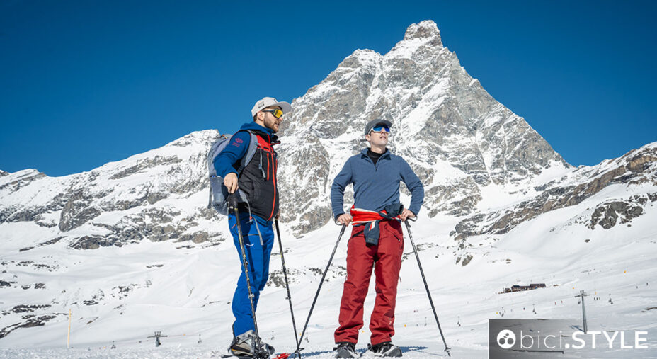 Una ciaspolata ci ha permesso di percorrere il tracciato del bike park di Cervinia