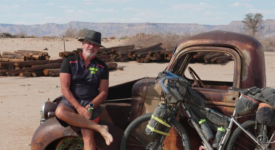 Borroni in Namibia. Nel corso dei suoi viaggi ha anche potuto sfruttare le sue competenze mediche