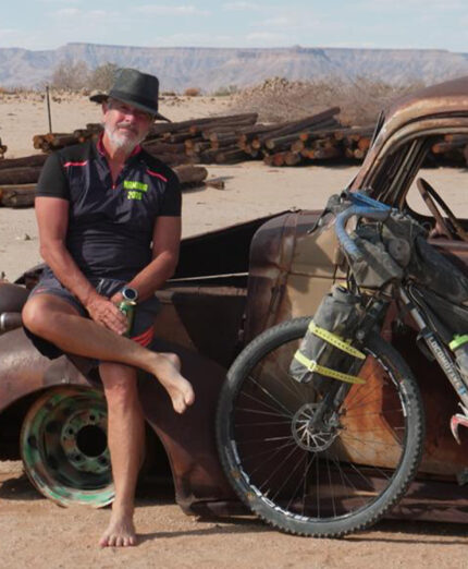 Borroni in Namibia. Nel corso dei suoi viaggi ha anche potuto sfruttare le sue competenze mediche