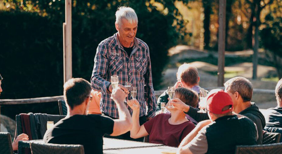 Ernesto Hutmacher, titolare della struttura maremmana, grande appassionato elvetico di mtb stabilitosi in Italia