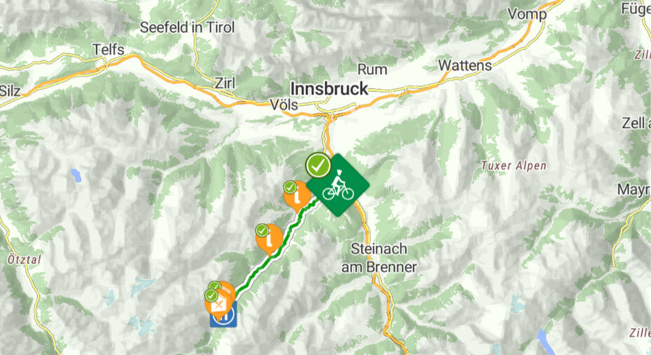 Ciclabile Stubai 19 Tirolo