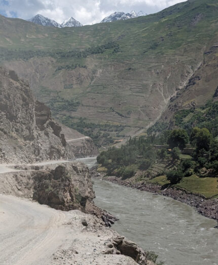 Il fiume che fa da confine fra Tajikistan e Afghanistan