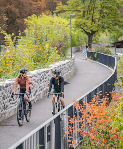 Le ciclabili dei dintorni permettono un uso sicuro della bicicletta (foto Brixen Tourismus_Harald Wisthaler)