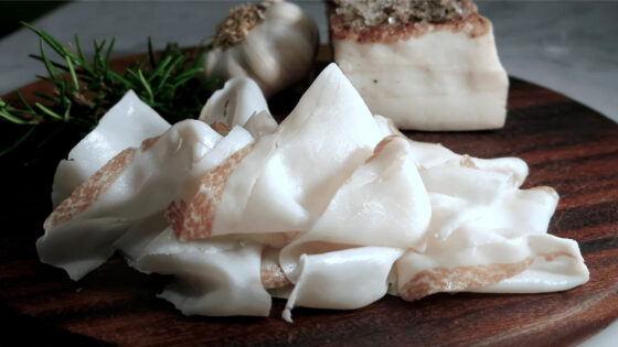 Alimentazione, lardo di Colonnata (foto Mafalda)