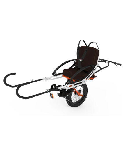 La joelette è una carrozzina monoruota (o a due ruote) che permette a persone con disabilità motoria (foto Medical Expo)