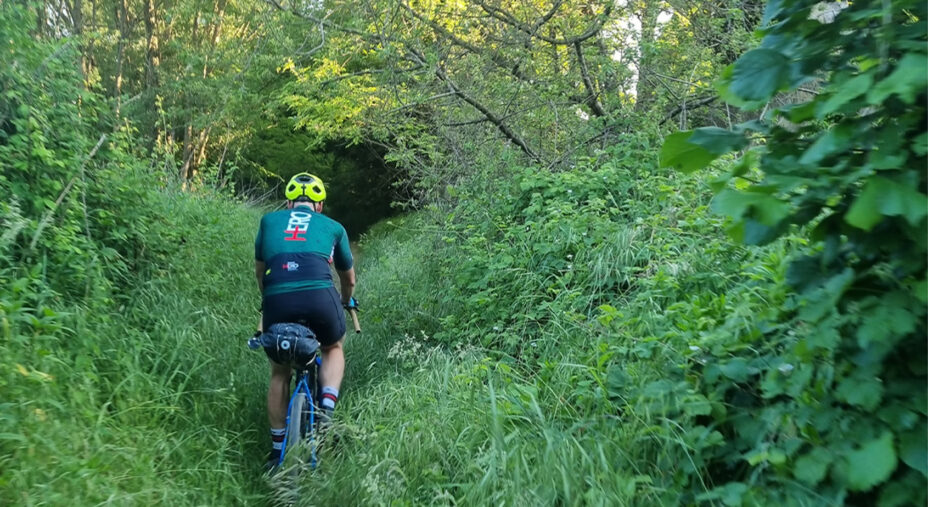 Il passaggio nella selva fuori da Verona, il momento tecnicamente più difficile del viaggio