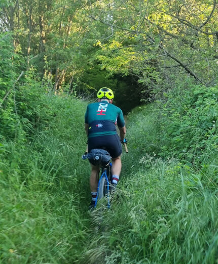 Il passaggio nella selva fuori da Verona, il momento tecnicamente più difficile del viaggio