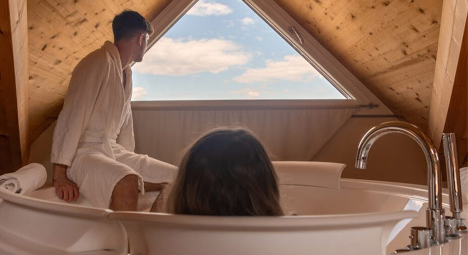 La spa è uno dei servizi che vanno a integrare l'offerta specifica per i cicloturisti