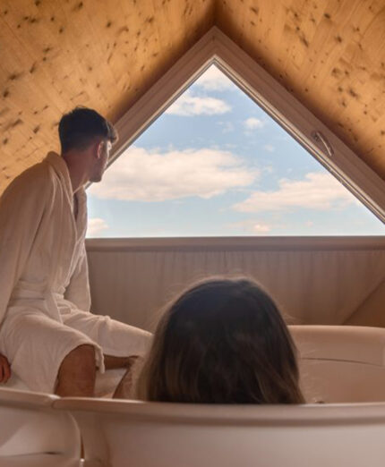 La spa è uno dei servizi che vanno a integrare l'offerta specifica per i cicloturisti