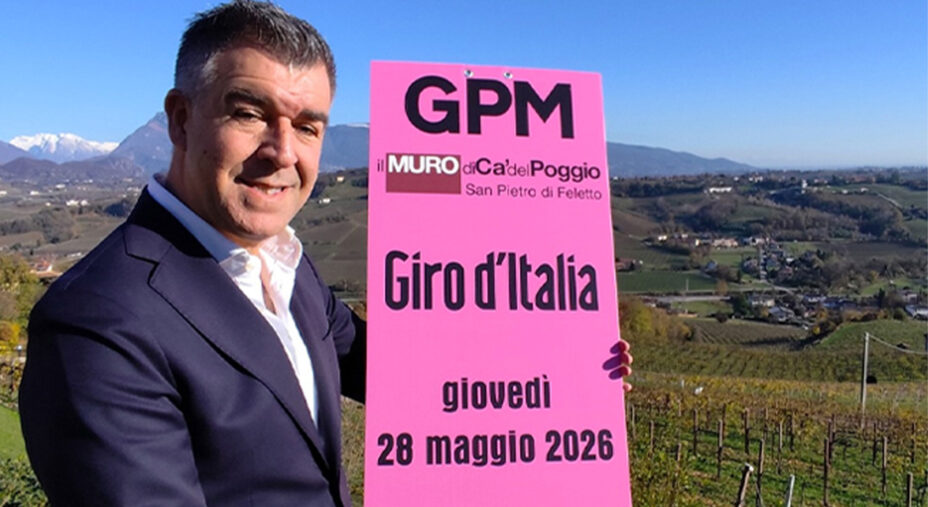 Alberto Stocco, titolare di Cà del Poggio dove passerà anche il Giro d'Italia women. Altro bagno di folla (e di clienti) in arrivo
