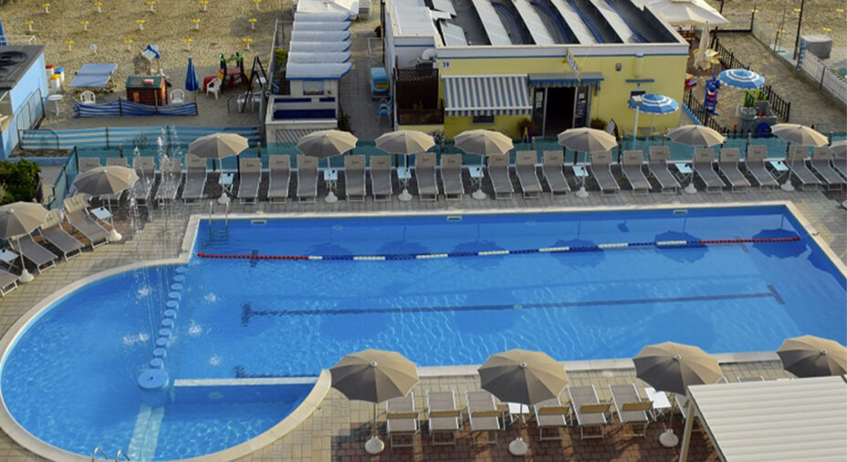 La piscina del Lungomare, che sta riscuotendo sempre maggior successo sul mercato italiano