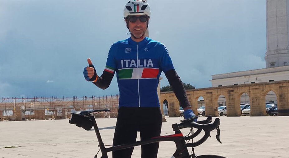 L'organizzatore Luigi De Gennaro, componente la nazionale italiana randonneurs