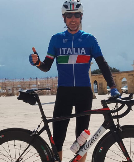 L'organizzatore Luigi De Gennaro, componente la nazionale italiana randonneurs