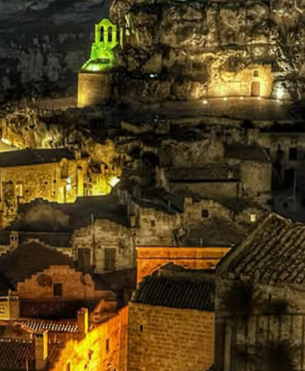 Lo spettacolo notturno dei Sassi di Matera, Patrimonio dell'Unesco