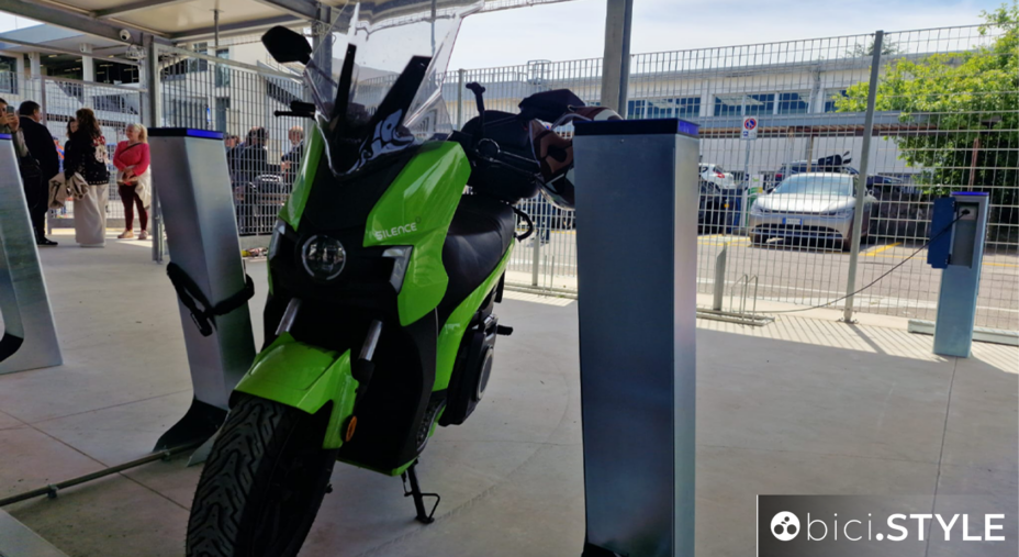 Gessate, bicistazione, ricarica elettrica, moto