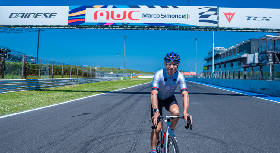 Suzuki Bike Day 2026, Davide Cassani, prova percorso, Misano World Circuit